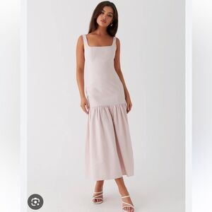 Peppermayo Light Pink Midi Dress